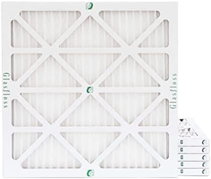 Glasfloss 16x16x1 MERV 10 Pleated AC Air Filters. Box of 6 by Glasfloss