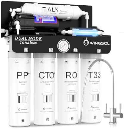 WINGSOL Replacement Filter Cartridge for RO Water Filter System Compatibel with: WS-QCJ-6RO (F-T33)(F-ALK)(F-Dual), T33 - Image 2