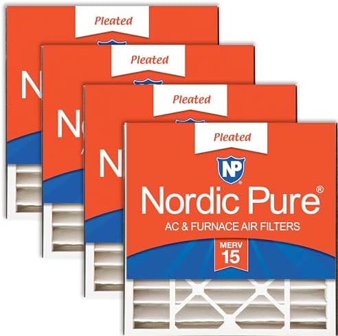 Nordic Pure 20x20x5 Honeywell/Lennox Replacement MERV 15 Air Filters 4 Pack by NordicPure