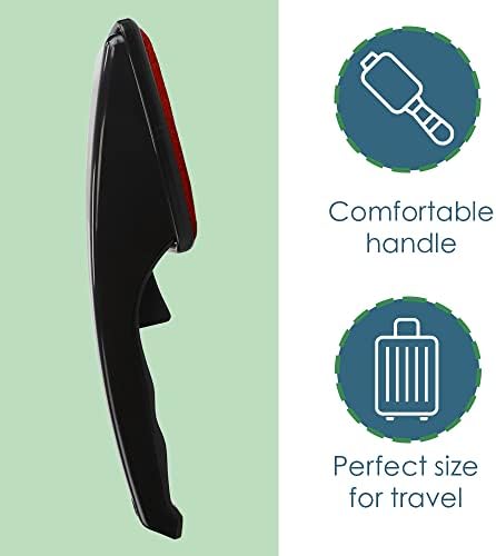 Lint Remover for Pet Hair (2 Pack), by Home Basics: Swiveling Lint Brushes for Clothes and Furniture | Plastic Garment Brush (Red) - Image 4
