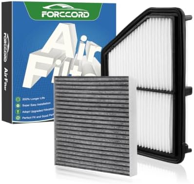 Cabin & Engine Air Filter Combo for Honda Civic 2.0L 2016-2026 by Forccord
