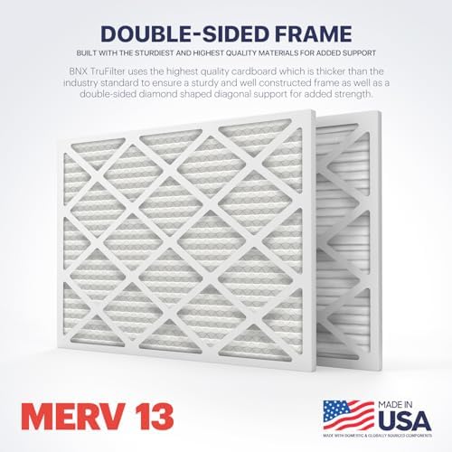 BNX TruFilter 15x20x1 Air Filter MERV 13 (4-Pack) - MADE IN USA - Electrostatic Pleated Air Conditioner HVAC AC Furnace Filters for Allergies, Pollen, Mold, Bacteria, Smoke, Allergen, MPR 1900 FPR 10 - Image 3