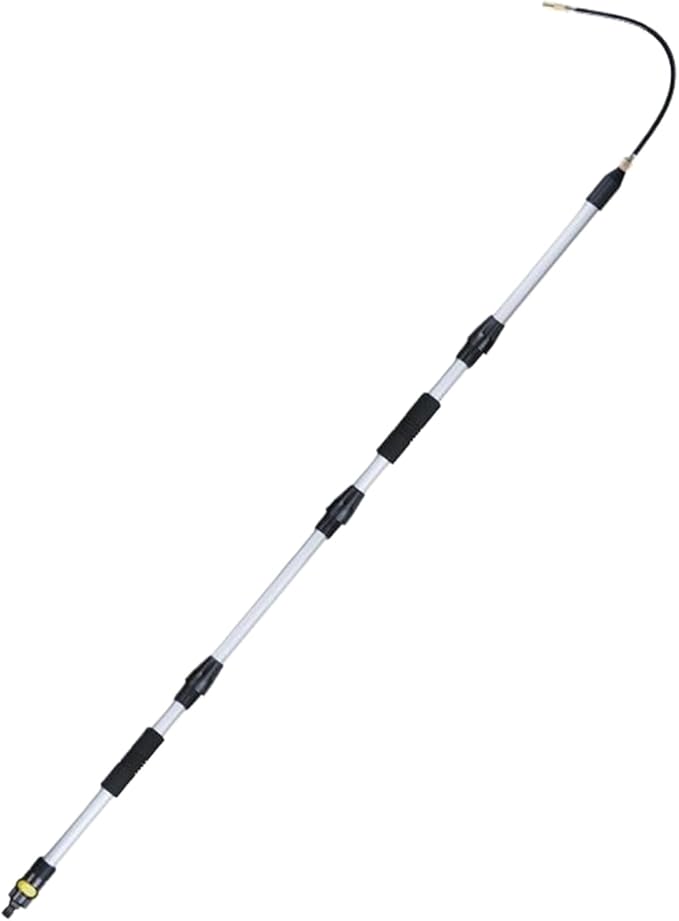 Gutter Cleaning Tool From The Ground, With Extended Reach Capability, 200x2x2cm, Adjustable Length Gutter Cleaner Pole, Rotating Roof Wand, Extendable Telescopic Design, For House Leaves Trash