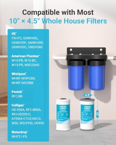 AQUA CREST WF10FG Whole House Water Filter for WHF21-FG, GE® FXHTC, GXWH40L - Image 3