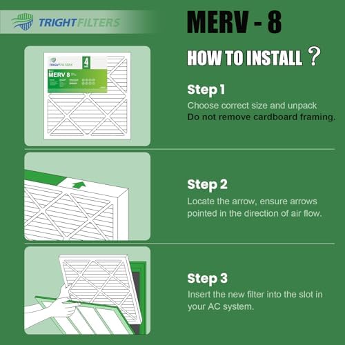 TRIGHTFILTERS 14x25x1 Air Filter 4 Pack, MERV 8 Filter Replacement - Image 5