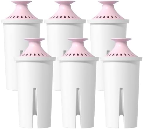 Overbest Magnesium Water Filter Replacement for Brita® Filter, 6 Pack by Overbest