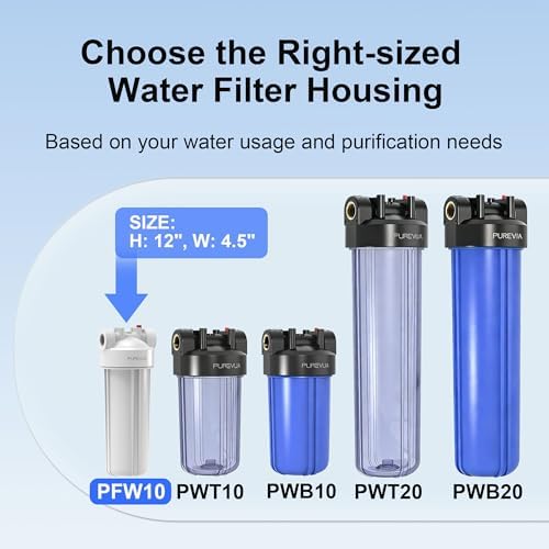 PFW10 Whole House Water Filter Housing, Fits 10” x 2.5” Big Filters - Image 7