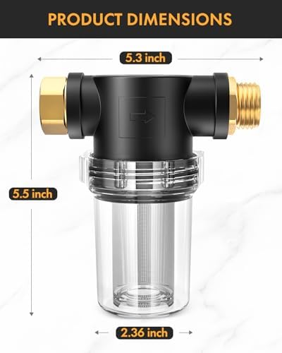 Twinkle Star Garden Hose Filter, Inline Water Hose Filter Attachment - Image 3