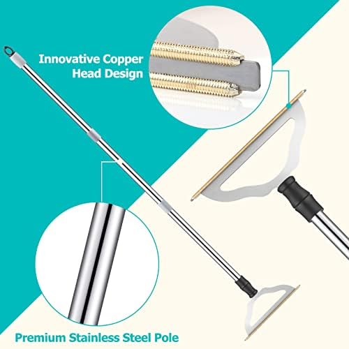 GOSEDER Carpet Rake for Pet Hair Removal - Reusable Pet Hair Remover for Carpet Long Handle, Advanced Dog Hair Broom, Cat Fur Brush, Lint Remover Scraper for Carpets, Rugs, Mats, Couch, Furniture - Image 2