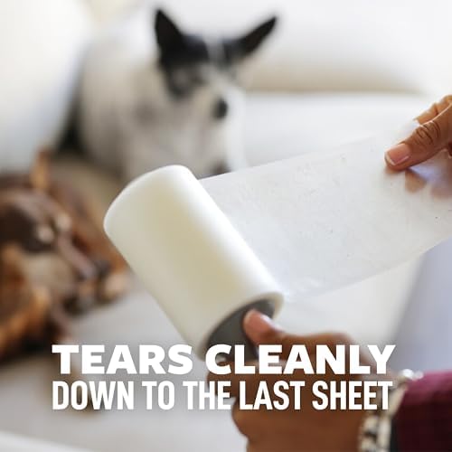 Scotch-Brite Pet Hair Extra Sticky Lint Roller,200 Sheets Total, 2 Pack | Designed for Removing Fur + Fluff on Couches, Clothes, Dog and Cat Beds, & More - Image 6