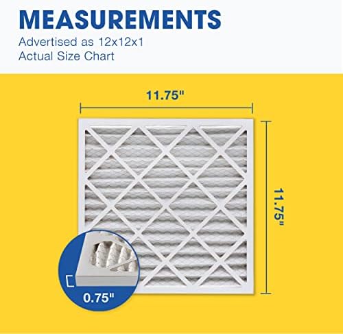 Aerostar Air Filter 12x12x1 MERV 13 AC Filter, HVAC, Furnace Filter, 6 Pack - Image 5
