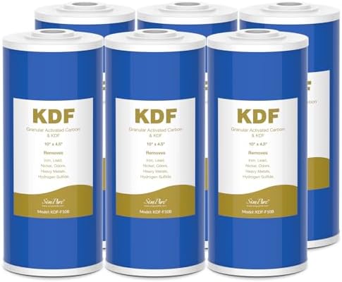 SimPure 10" x 4.5" Whole House GAC Carbon and KDF Water Filter Cartridge by SimPure_Water