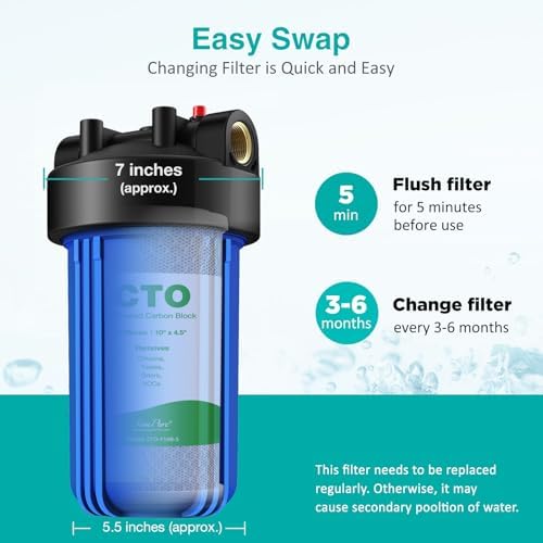 SimPure 2-Stage 10" x 4.5" Whole House Water Filter Replacement - Image 6