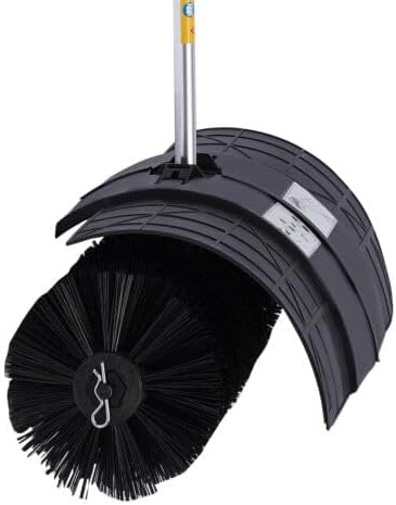 Lawn Sweeper, 52CC 1700W 2-Stroke Gas Hand Held Sweeper Artificial Grass Gasoline Brush Broom Gas Powered Sweeper Broom with 0.22gal Fuel Tank, Sweeping Tool for Driveway Lawn