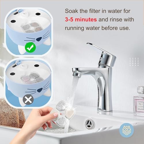 18 Pack Cat Water Fountain Filter Replacement Compatible with Catit PIXI Cat Drinking Fountain, Cat it Water Filters Keep Your Pet Healthy and Hydrated (18+4) - Image 5