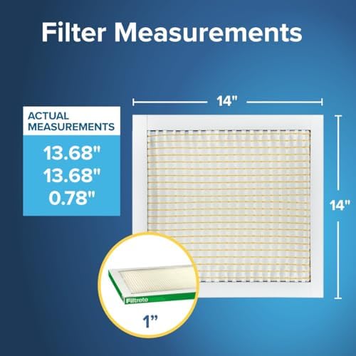 Filtrete 14x14x1 Air Filter, MERV 8, MPR 700, 4 HVAC Filters - Image 2