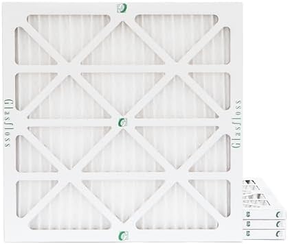 Glasfloss ZL 18x22x1 MERV 10 Pleated AC Furnace Air Filters. 4-Pack by Glasfloss