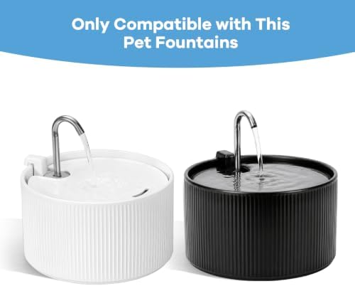 (18 Pack)6 Sets Ceramic Cat Water Fountain Replacement Filters, Pet Fountain Replacement Filters for 2.2L/74OZ - Image 2