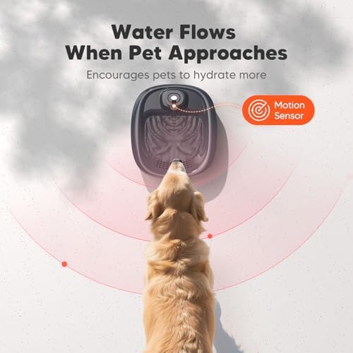 WOPET Wireless Dog Water Fountain for Large Dogs, 6L/205oz Dog Water Bowl Dispenser with 5000mAh Battery Operated, W600 Pro Cordless Pet Fountain for Dogs&Cats with Motion Sensor, Ultra Quiet Pump - Image 3