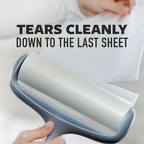 Scotch-Brite Extreme Clean Large Surface Lint Roller Refills, 8 in x 29.8 ft, 50% Stickier, 60 Easy Tear Sheets Each, 2 Pack (120 Sheets Total) - Image 5