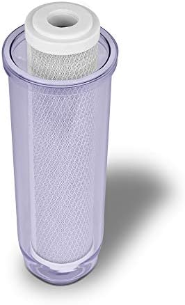 Dual Whole House Water Filter System, Transparent Standard Housings, Presser Relief Button, 3/4” Inlet/Outlet Brass Port, 5 Micron Sediment & Carbon Cartridges Meets NSF Standards & Regulations - Image 5