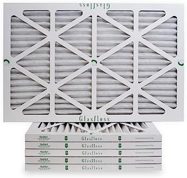 Glasfloss ZL 16x24x1 Pleated Air Filters, 6-Pack, MERV 10, AC & Furnace by Glasfloss