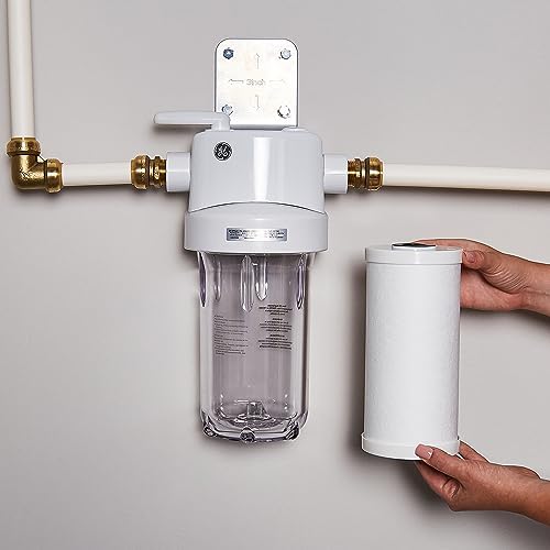 GE FXHTC Whole House Water Filter,Replacement for Water Filtration System,NSF Certified: Reduces Chlorine, Sediment, Rust,Other Impurities,Replace Every 3 Months for Best Results,1 Filter (Pack of 4) - Image 3