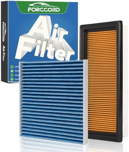 Engine & Cabin Air Filter Fit for Versa 2014-2019, Micra 2015-2019 by Forccord
