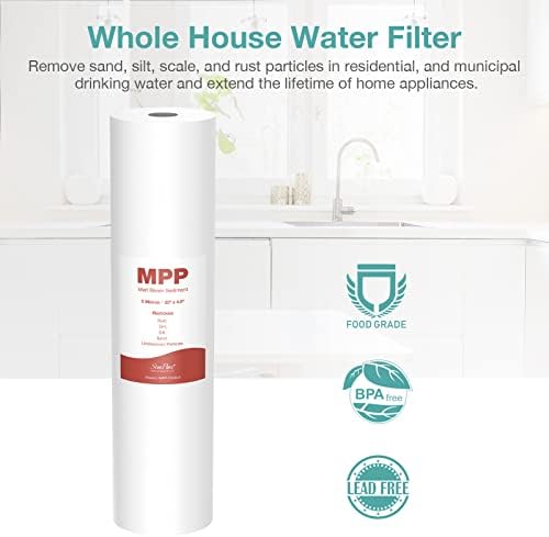 SimPure 5 Micron 20" x 4.5" Whole House Sediment Water Filter Cartridge - Image 5