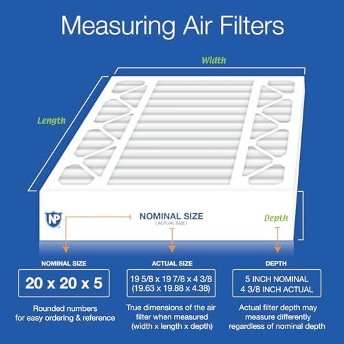 Nordic Pure 20x20x5 Honeywell/Lennox Replacement MERV 14 Air Filters 2 Pack - Image 2