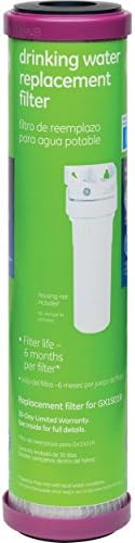 GE Basic Single Stage Drinking Water System Replacement Filter, Fits GX1S01R Under Sink Filtration System, Replace Every 6 Months, FXUTC by Unknown