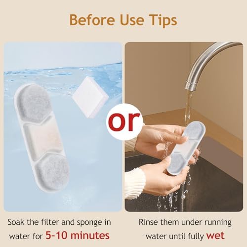 12 Pack Dog Fountain Filter Replacement for 3.2/4.2Gal Stainless Steel - Image 6
