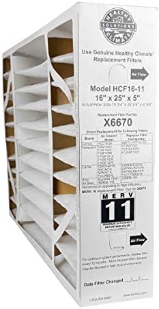 Lennox 16x25x5 X6670 MERV 11 Box Replacement Filter for Lennox and Honeywell. by Unknown