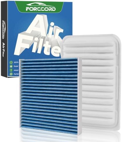 Cabin & Engine Air Filter Kit for Toyota Tacoma 2005-2023 2.7L by Forccord