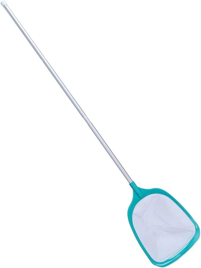 Pool Skimmer Net with Telescopic Pole, Fine Mesh for Debris, Adjustable 3 Section Handle, Sturdy Pond and Pool Cleaning Tool