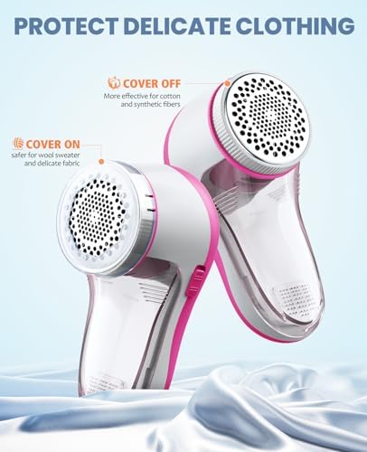 POPCHOSE Fabric Shaver, Lint Shaver with 6-Leaf Blade, Rechargeable | Lint Remover with Type-C Fast Charing Port, Sweater Defuzzer, Clothes Shaver for Couch, Furniture, Blanket, Remove Pilling - Image 5