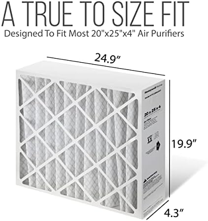 Furnace Filters FC100A1037 - HVAC 20x25x4 Air Filter Replacement Merv 11 with Homequip Easy Disposal Bag (3 Pack) - Image 2