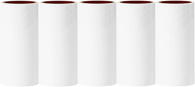 4 inch Lint Roller Refills Compatible with Evercare PetLovers Muji Swihauk Bailalibo and More Standard 4 inch Lint Rollers Extra Sticky 60 Sheets per Refill 5 Pack Total 300 Sheets by MINGRACE