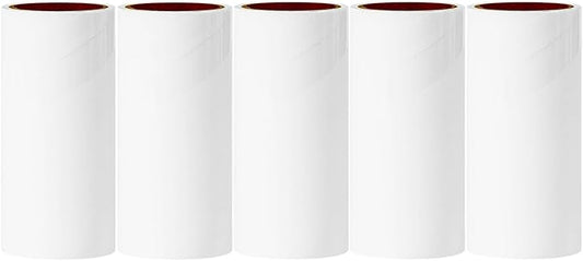 4 inch Lint Roller Refills Compatible with Evercare PetLovers Muji Swihauk Bailalibo and More Standard 4 inch Lint Rollers Extra Sticky 60 Sheets per Refill 5 Pack Total 300 Sheets by MINGRACE