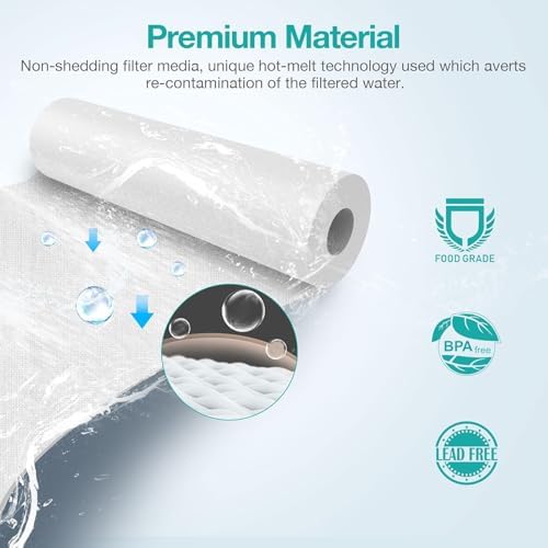 SimPure 5 Micron 10" x 2.5" Whole House Sediment Water Filter Cartridge - Image 3