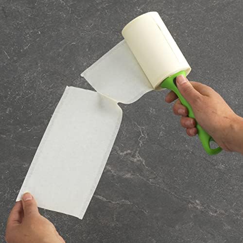 Evercare Pet Hair Lint Rollers All Purpose Use Easy-Tear Sheets Per Roll Reusable Sticky Roller Pets Cat,Dog Hair Remover Contoured Handle for Furniture Clothing & Cars,Green, 200 Sheets (Pack of 12) - Image 5
