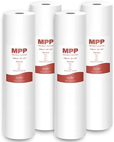 SimPure 5 Micron 20" x 4.5" Whole House Sediment Water Filter Cartridge by SimPure_Water