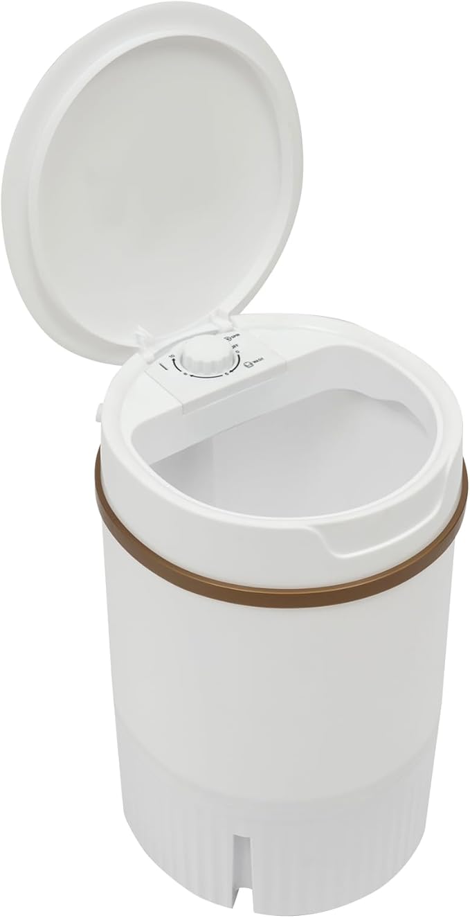 Portable Washing Machine, 260W 1.2Gal/4.5L Mini Washer Machine With Blue Light, Single Tub Laundry Small Washer With Dehydration Basket for Apartments, Dorms,Traveling, RV