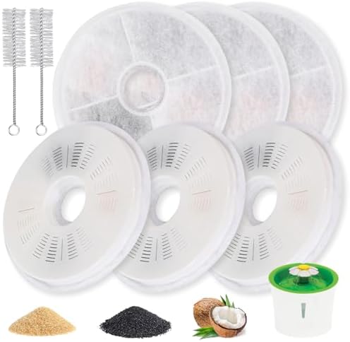 6+2 Pack Cat Fountain Filters Compatible with Catit 3L Fountain by Unknown