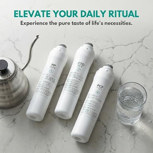 ROPOT 1 Year Replacement Filter Set Compatible with Bluevua RO100ROPOT RO100ROPOT-UV RO System (1 PP, 1 CTO, 1 PCF) - Image 2