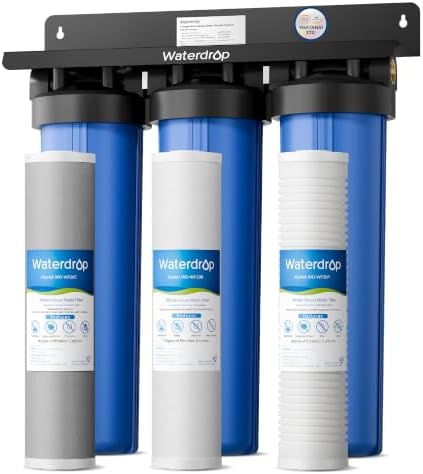 Waterdrop WHF3T-PG 3-Stage Whole House Water Filter System, 5 Micron by Waterdrop