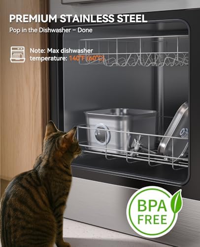 Cat Water Fountain Stainless Steel: 99oz/2.8L Auto Pet Drinking Fountain - Image 3