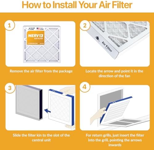 Filter King 18x20x1 Air Filter MERV 13, AC Furnace Filters (4-Pack) - Image 3