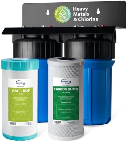 iSpring WGB21B-KS 2-Stage Heavy Metals Whole House Water Filter System by iSpring