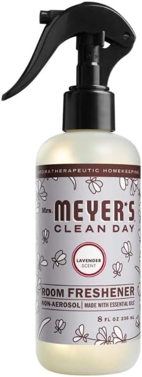 Mrs. MEYER'S CLEAN DAY Variety, 1 Room Freshener, 8 OZ, 1 Liquid Hand Soap, 12.5 OZ, 1 Liquid Dish Soap, 16 FL OZ, 1 Multi-Surface Cleaner, 16 OZ, 1 Toilet Bowl Cleaner, 24 OZ, 1 CT (Lavender)